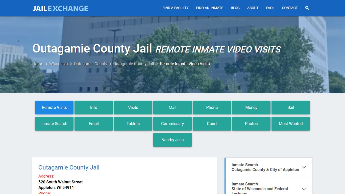 Video Visitation - Outagamie County Jail, WI - Jail Exchange